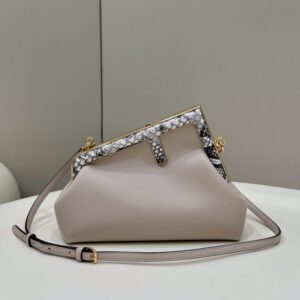 Replica Fendi First Beige Python - near-authentic luxury replica handbag