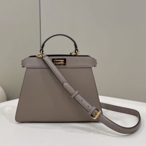 Replica Fendi Peekaboo Medium Beige - high-quality designer bag clone