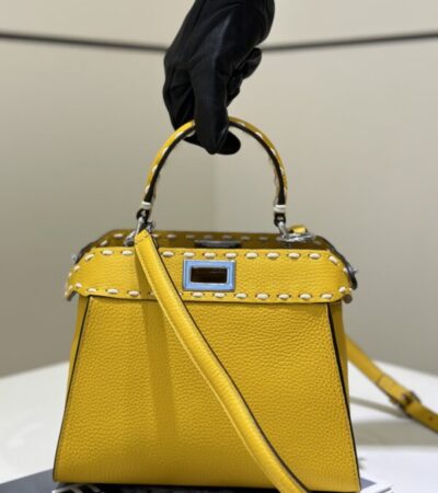 Replica Fendi Peekaboo Yellow - top-rated replica designer bag