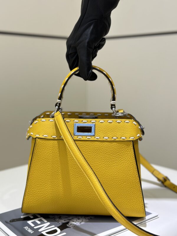 Replica Fendi Peekaboo Yellow - top-rated replica designer bag