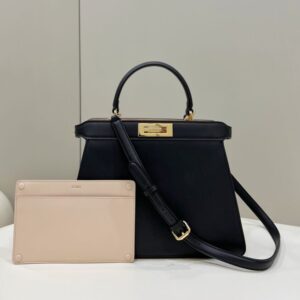 Replica Fendi Peekaboo Medium Black - high-quality designer bag clone
