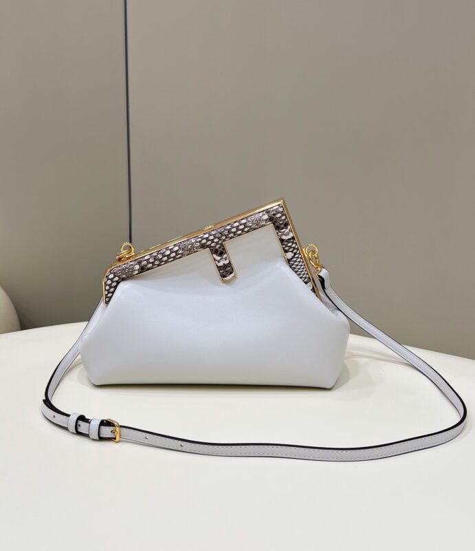 Replica Fendi First White Python - authentic-look luxury purse replica