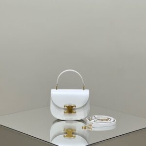 Replica Celine Mini Triomphe White - top-rated replica designer bag