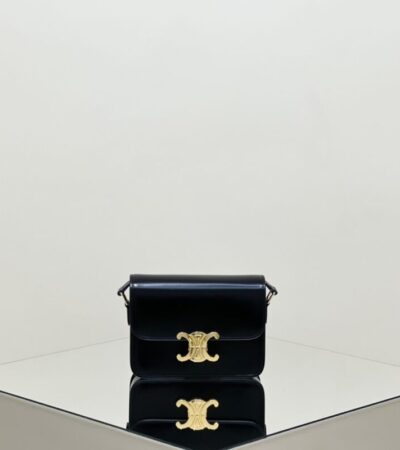 Replica Celine Triomphe Mini Black - high-end fake designer purse