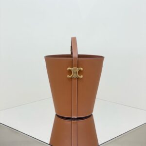 Replica Celine Triomphe Bucket Bag Brown - realistic designer-inspired fake bag