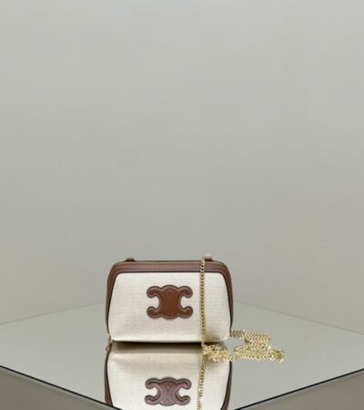 Replica Celine Triomphe Clutch White - elite superclone designer purse