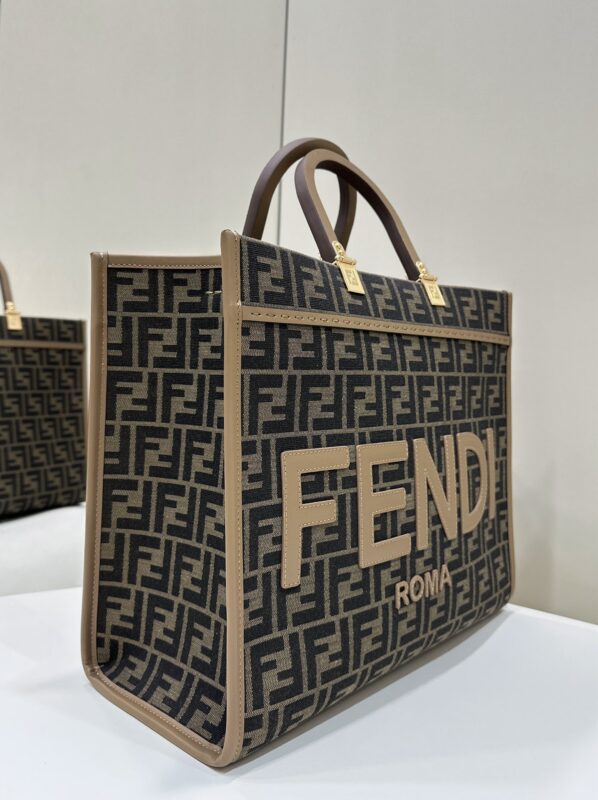 Replica Fendi Sunshine Tote Brown Monogram - ultra-realistic fake designer tote