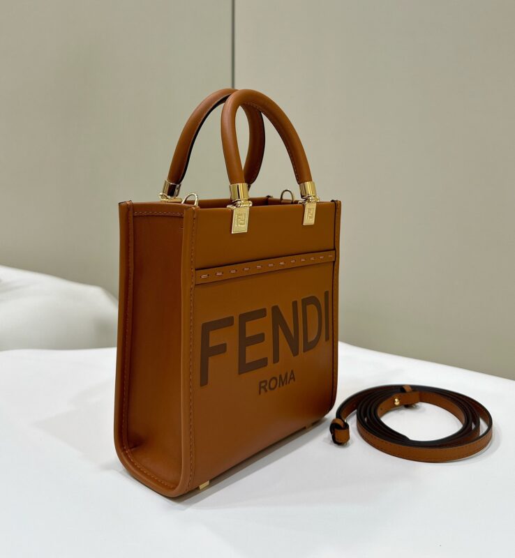 Replica Fendi Mini Tote Brown - realistic designer-inspired fake bag