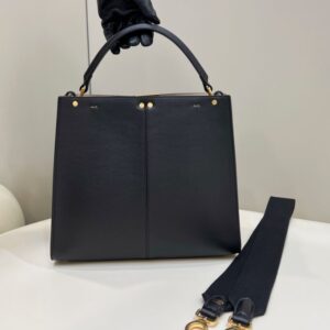 Replica Fendi Peekaboo X Lite Black - realistic designer-inspired fake bag