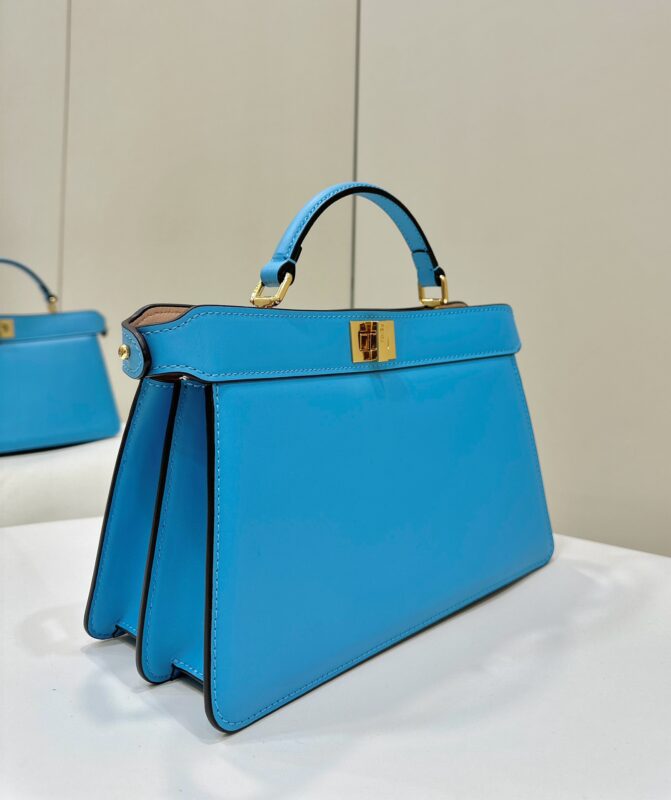 Replica Fendi Peekaboo Large Blue - ultra-realistic fake designer tote