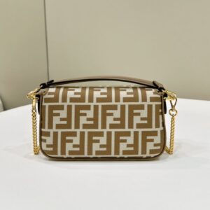 Replica Fendi Baguette FF Brown - best quality luxury bag dupe