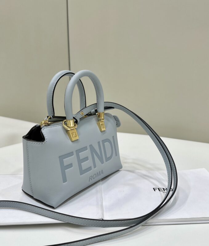 Replica Fendi By The Way Boston Sky Blue - near-authentic luxury replica handbag