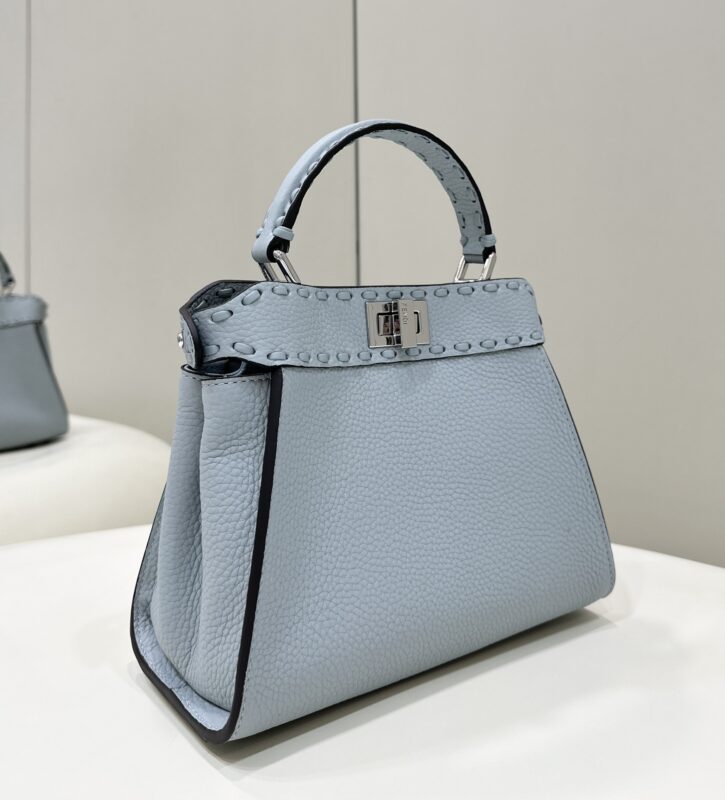 Replica Fendi Peekaboo Small Sky Blue - 1:1 designer replica handbag
