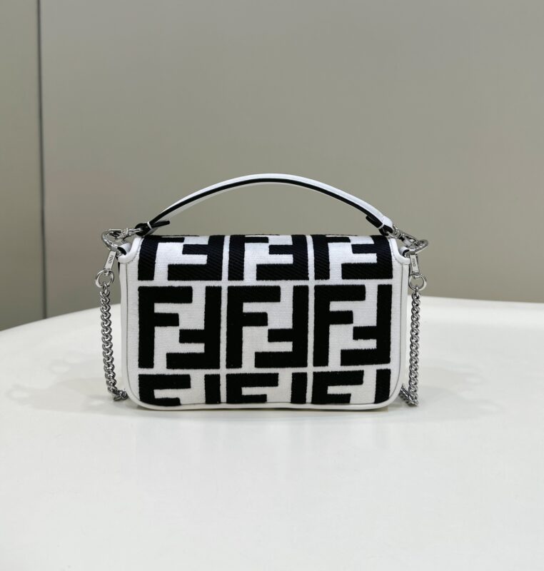 Replica Fendi Baguette Small White - high-end fake designer purse