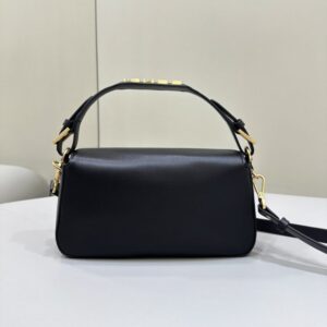 Replica Fendi Baguette Full Leather Black - 1:1 designer replica handbag