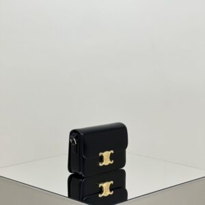 Replica Celine Triomphe Mini Black - top-rated replica designer bag