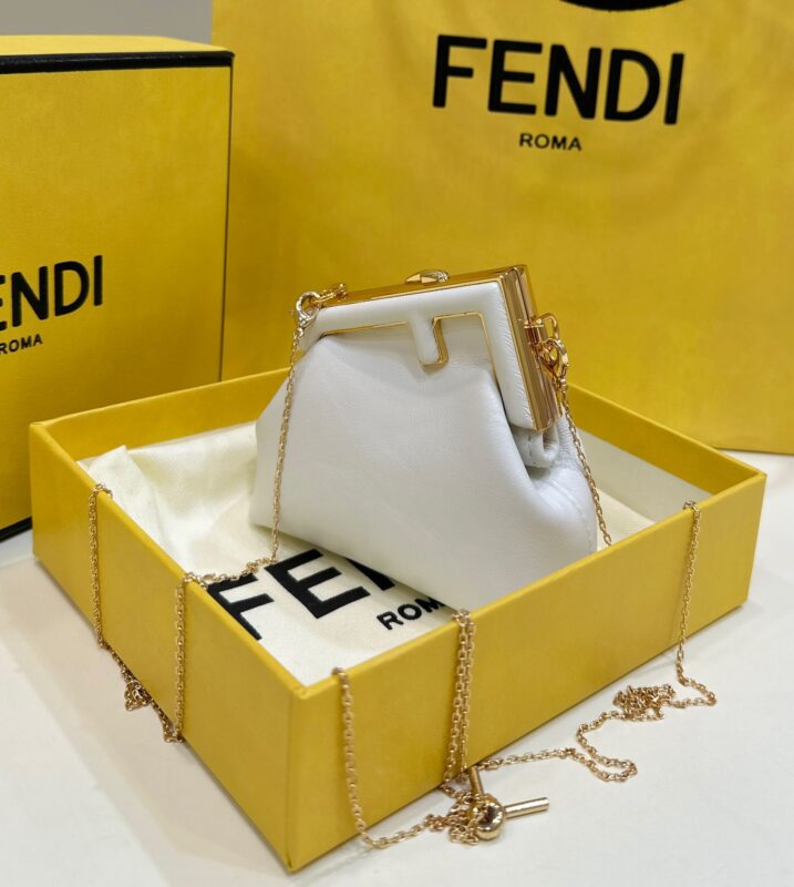 Replica Fendi First Mini White - ultra-realistic fake designer tote