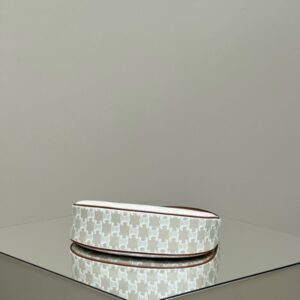 Replica Celine Triomphe Moon Bag White - top-rated replica designer bag