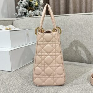 Replica Lady Dior Medium Powder Pink - realistic designer-inspired fake bag