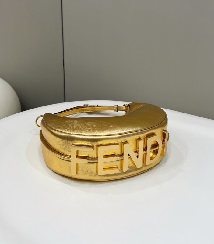 Replica Fendi Fendigraphy Large Gold - elite superclone designer purse