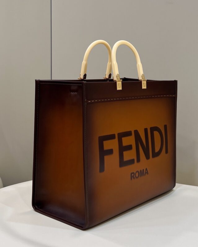 Replica Fendi Peekaboo Tote Brown - high-accuracy replica luxury purse