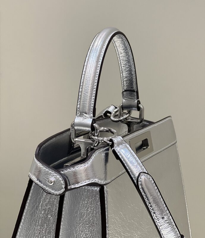 Replica Fendi Peekaboo Large Silver - top-rated replica designer bag