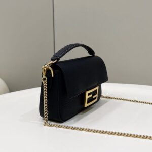 Replica Fendi Baguette Small Black - near-authentic luxury replica handbag