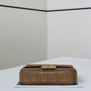 Replica Fendi Baguette Sliding Chain Brown - elite superclone designer purse