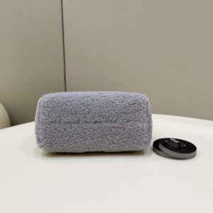 Replica Fendi By The Way Boston Blue Wool - premium 1:1 fake handbag model