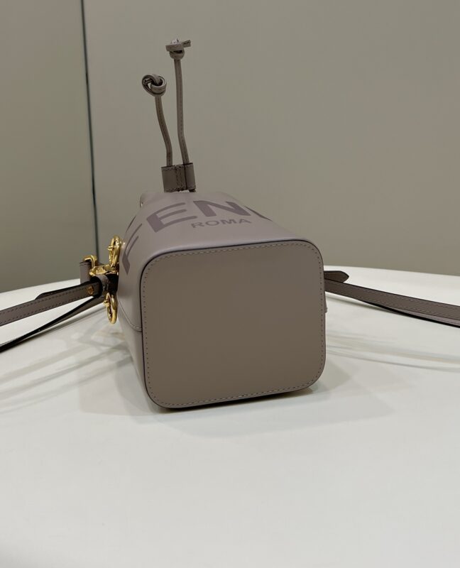 Replica Fendi Tresor Mini Bucket Grey - high-end fake designer purse