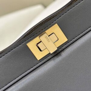 Replica Fendi Peekaboo Mini Grey - realistic designer-inspired fake bag