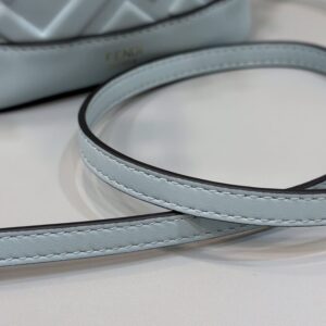 Replica Fendi Tresor Mini Bucket Blue - realistic designer-inspired fake bag