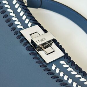 Replica Fendi Peekaboo Dark Blue - realistic designer-inspired fake bag