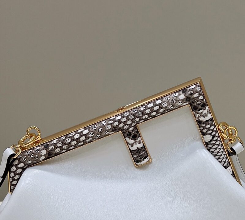 Replica Fendi First White Python - premium-grade designer purse dupe