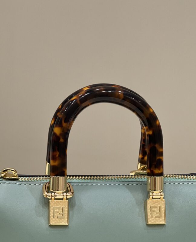 Replica Fendi By The Way Boston Green - realistic designer-inspired fake bag