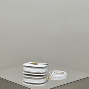 Replica Celine Mini Triomphe White - best quality luxury bag dupe