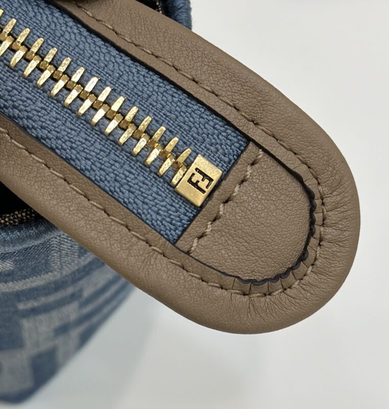 Replica Fendi By The Way Boston Blue Denim - high-end fake designer purse