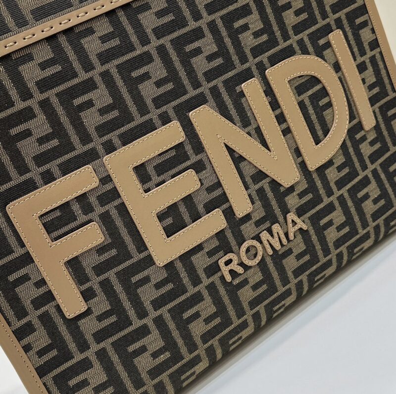Replica Fendi Sunshine Tote Brown Monogram - authentic-look luxury purse replica