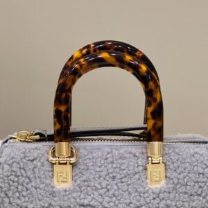 Replica Fendi By The Way Boston Blue Wool - ultra-realistic fake designer tote