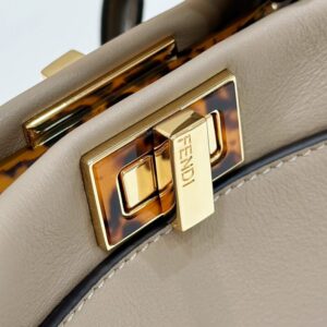 Replica Fendi Peekaboo Beige - top-tier luxury replica shoulder bag