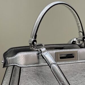 Replica Fendi Peekaboo Large Silver - top-rated replica designer bag