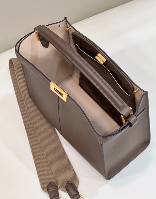 Replica Fendi Peekaboo X Lite Brown - best-selling designer handbag dupe