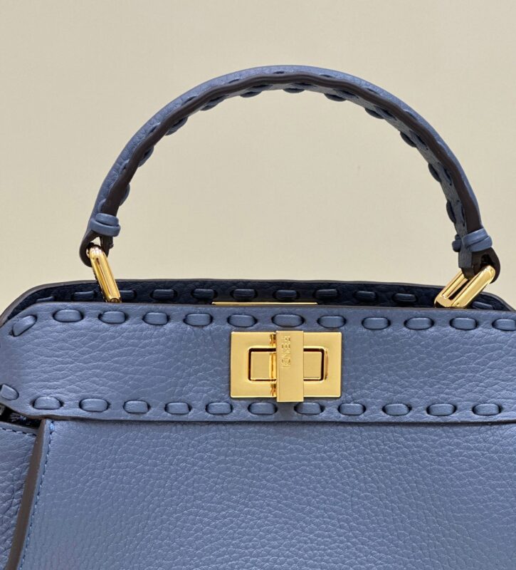 Replica Fendi Peekaboo Small Blue - high-quality designer bag clone