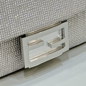 Replica Fendi Baguette Silver Diamond - elite superclone designer purse