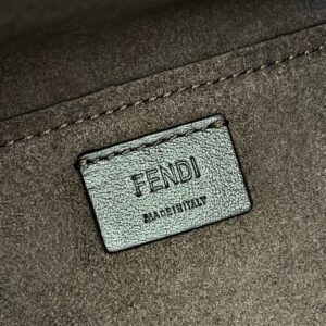 Replica Fendi Origami Small Brown Cotton - best quality luxury bag dupe