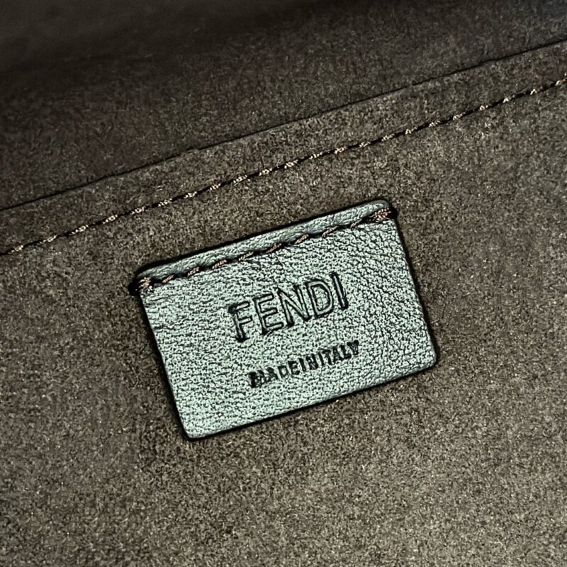 Replica Fendi Origami Small Brown Cotton - best quality luxury bag dupe