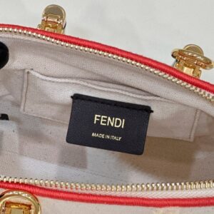 Replica Fendi By The Way Boston Red White - elite superclone designer purse