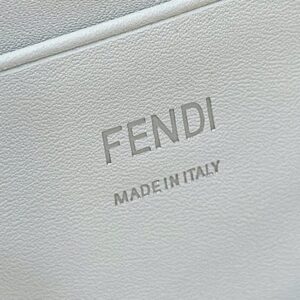 Replica Fendi Baguette Small White - authentic-look luxury purse replica