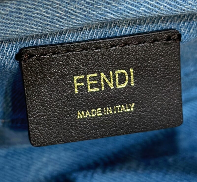 Replica Fendi By The Way Boston Blue Cotton - best quality luxury bag dupe