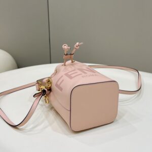 Replica Fendi Tresor Mini Bucket Pink - 1:1 designer replica handbag